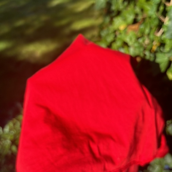 Anthropologie Red 100% Cotton Long Sleeve Mock Turtleneck Size Large - Picture 12 of 12